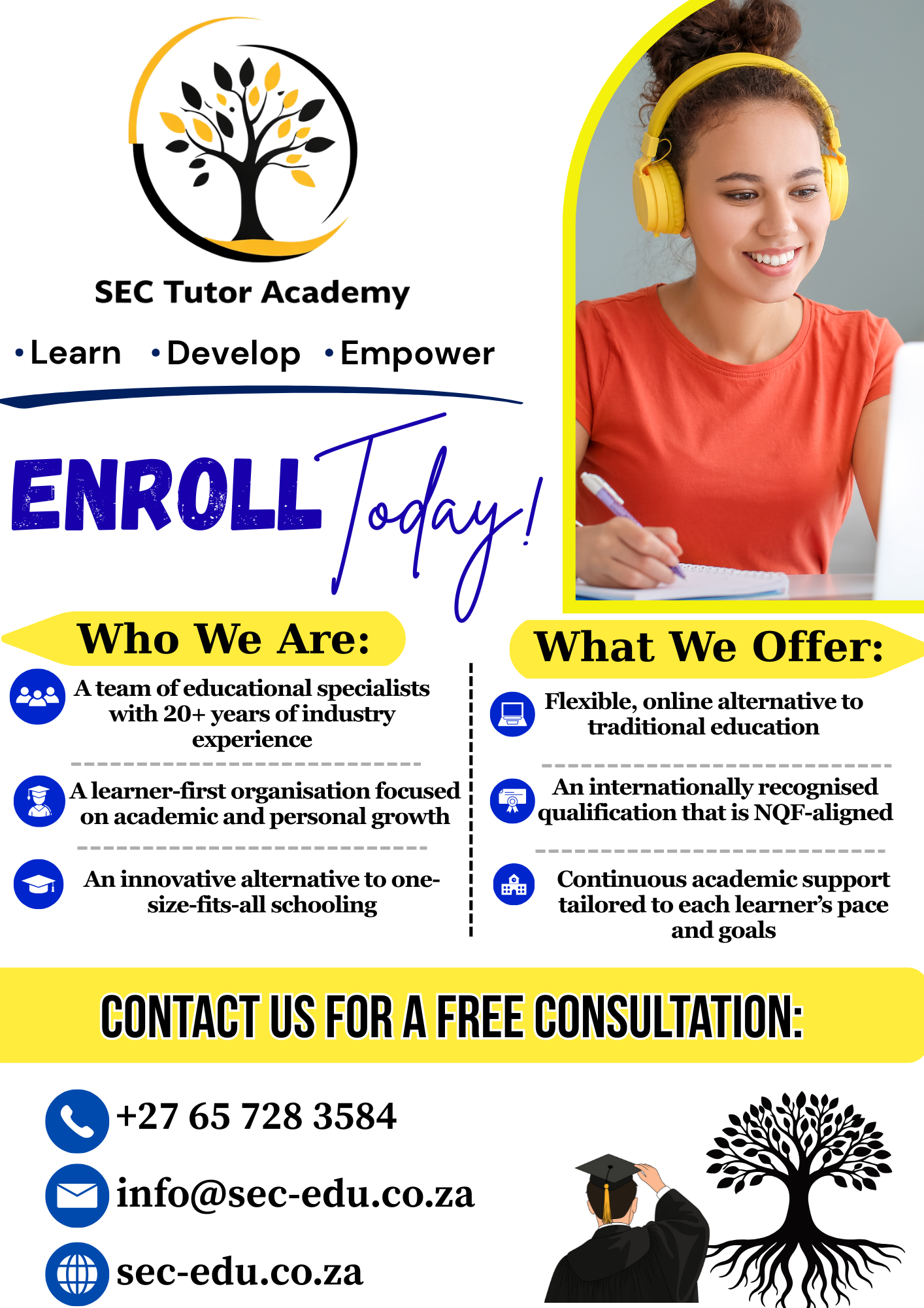 SEC Tutor Academy poster design