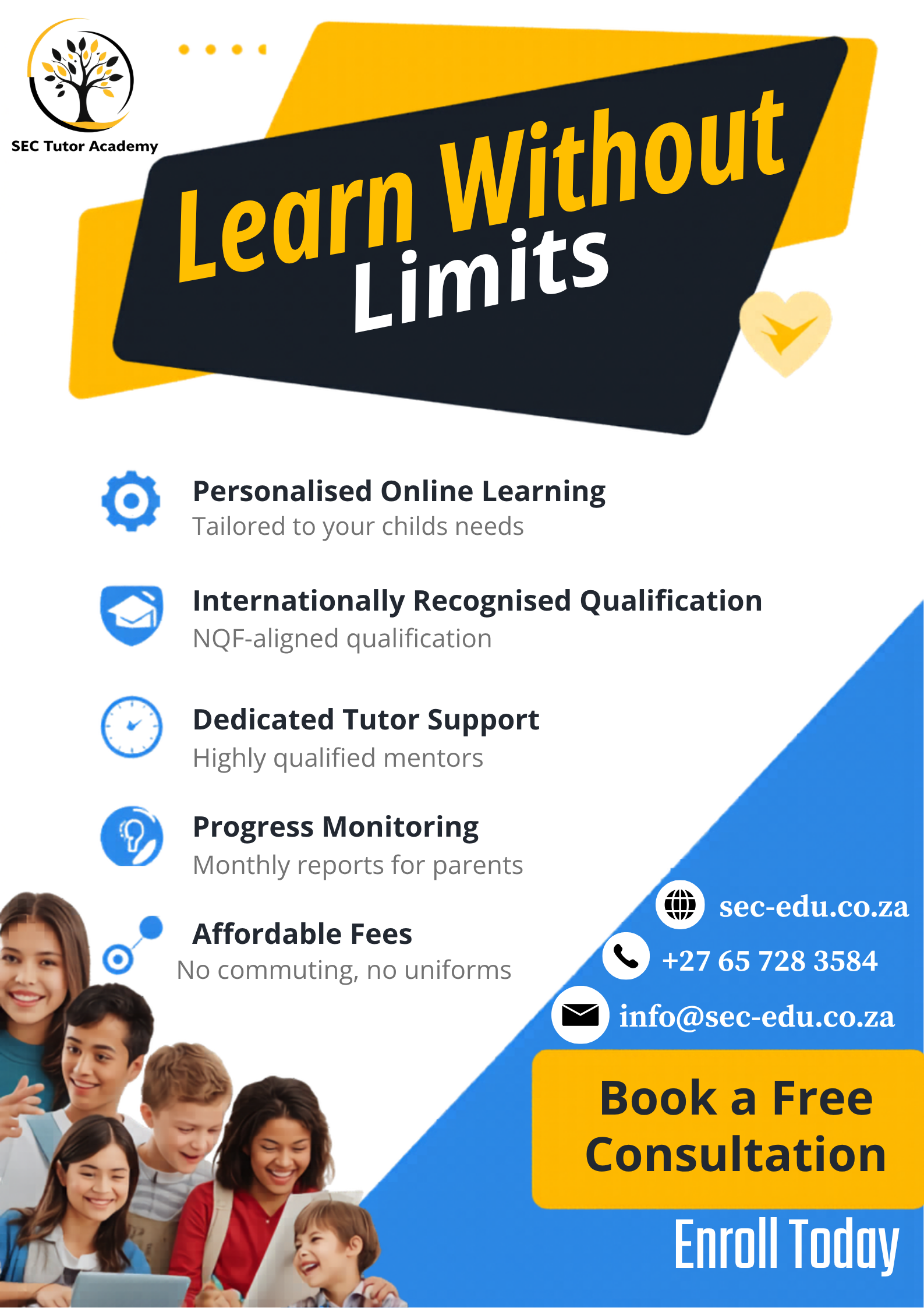 SEC Tutor Academy poster design